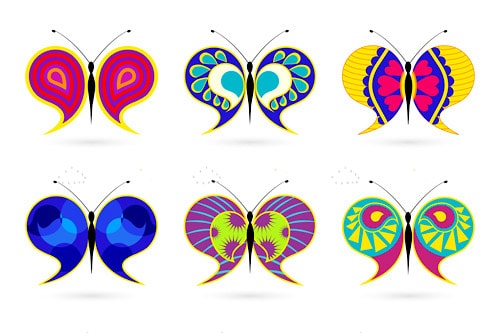 Colorful butterflies Colorful butterflies